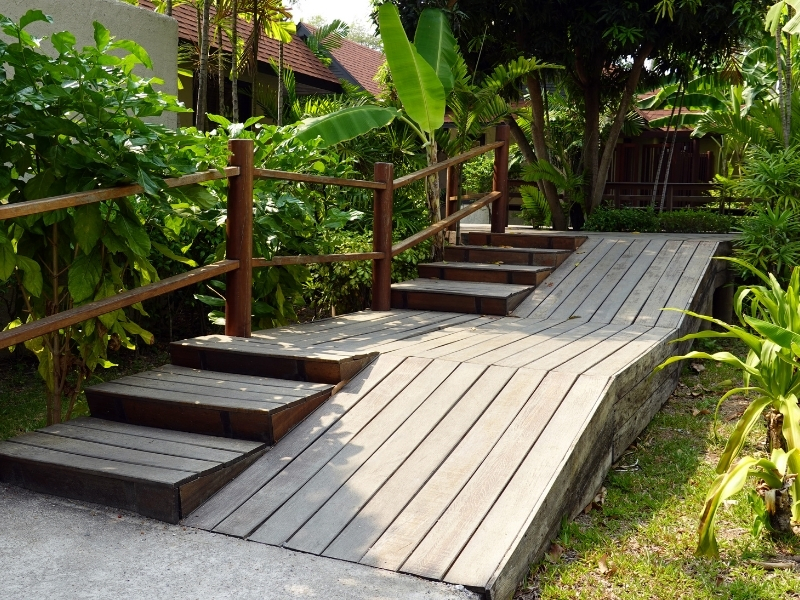 Ramp providing wheelchair access to apartment building - rights of disabled tenants.